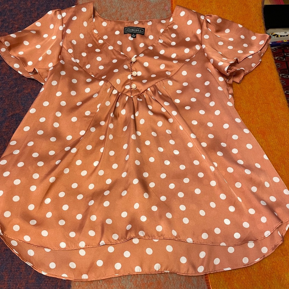 PRICE DROP! Elementz Soft, Flowing Short Sleeve Tunic Top